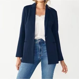 Nine West Women Blazer Navy Blue